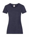 Goedkope Dames T-shirts fruit of the loom value weight 61-372-0 heather navy